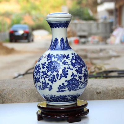 【景德鎮(zhèn)陶瓷兩斤裝泡酒瓶收藏 2斤裝青花龍釉中彩白酒壇子密封酒具】價格,廠家,圖片,陶瓷包裝容器,景德鎮(zhèn)金泰陶瓷-